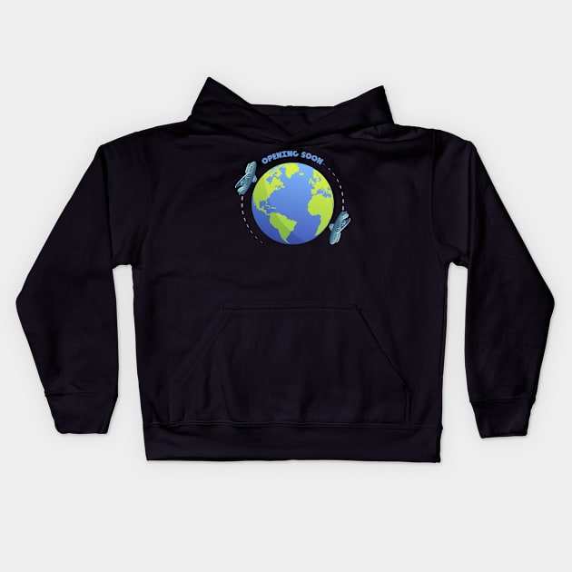 opening soon Kids Hoodie by Yerlanio